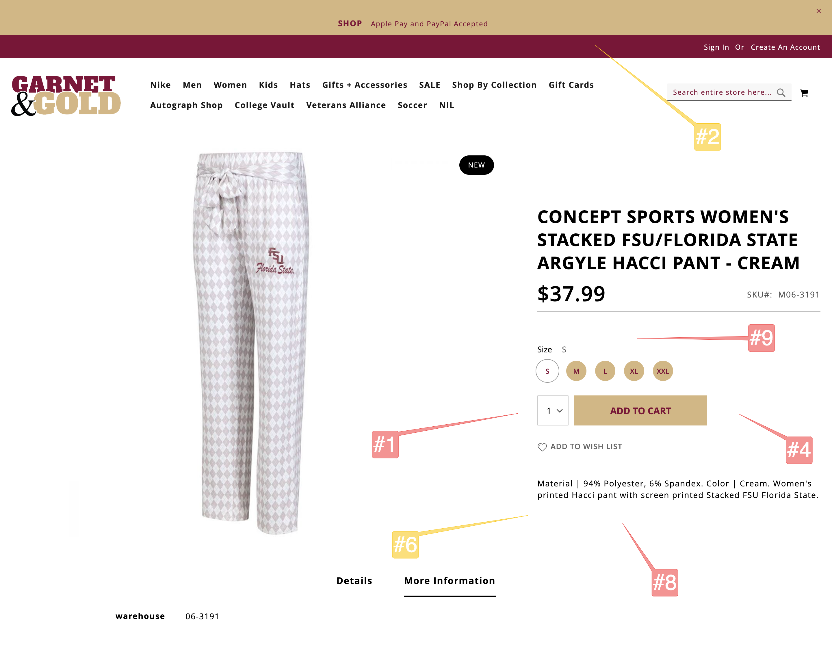 Garnet & Gold Ordering & Delivery